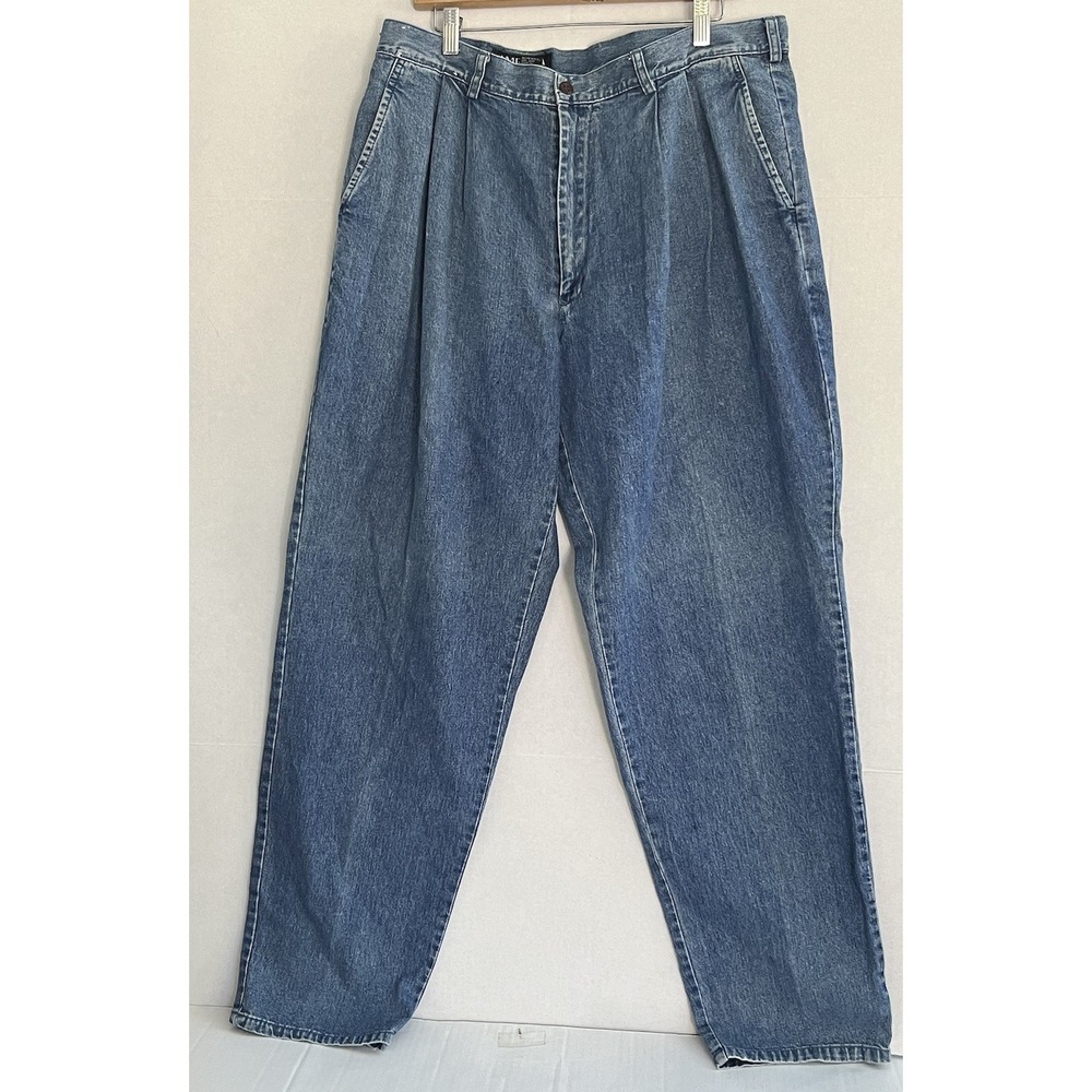 VINTAGE Perry Ellis 36x30 America Jeans Old School 90s Stone Wash